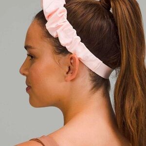 Lululemon Pink Strawberry Milkshake Scrunchie Style Headband